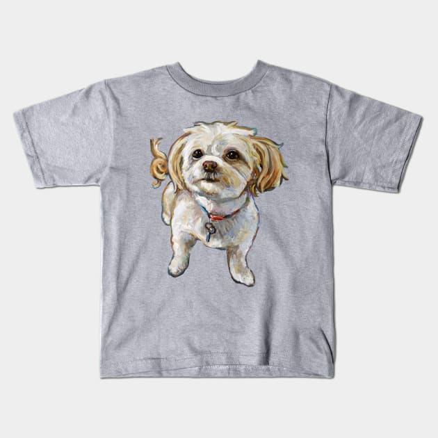 Murphy the Chi Poo Kids T-Shirt by RobertPhelpsArt